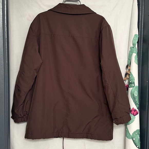 Innovations by IZZI Brown Quilted Embroidered Jacket Coat Size Small - Picture 8 of 16